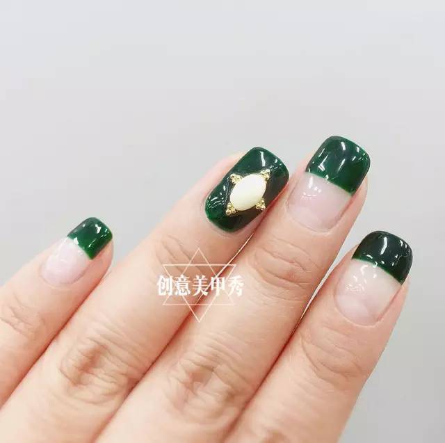 彩色甲正当时 美甲颜色大盘点（一）绿色篇