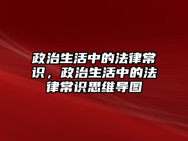 政治生活中的法律常识,政治生活中的法律常识思维导图